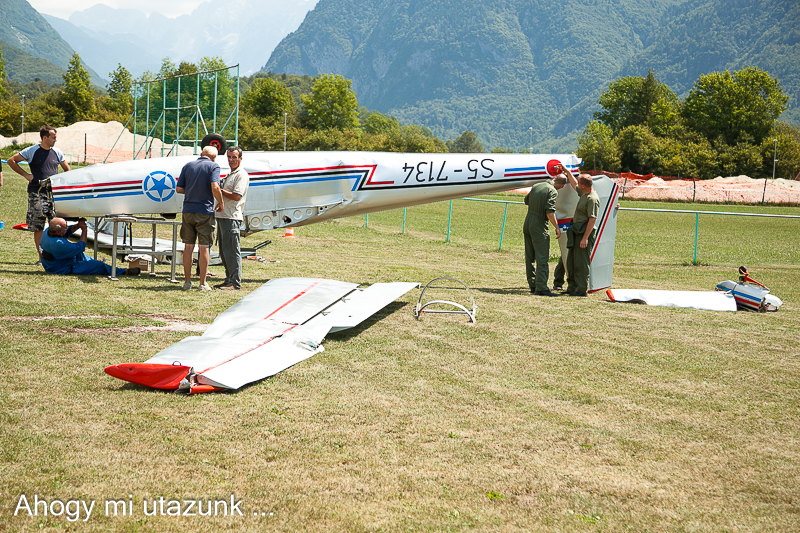 Bovec, Szlovénia - lezuhant repülő